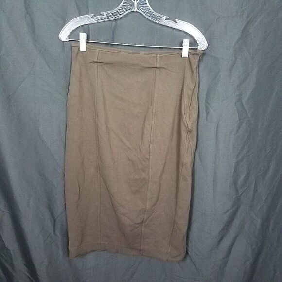 Express Size 10 Skirt Side Zip Stretch Career Casual Knee Length Straight Pencil - Picture 5 of 12
